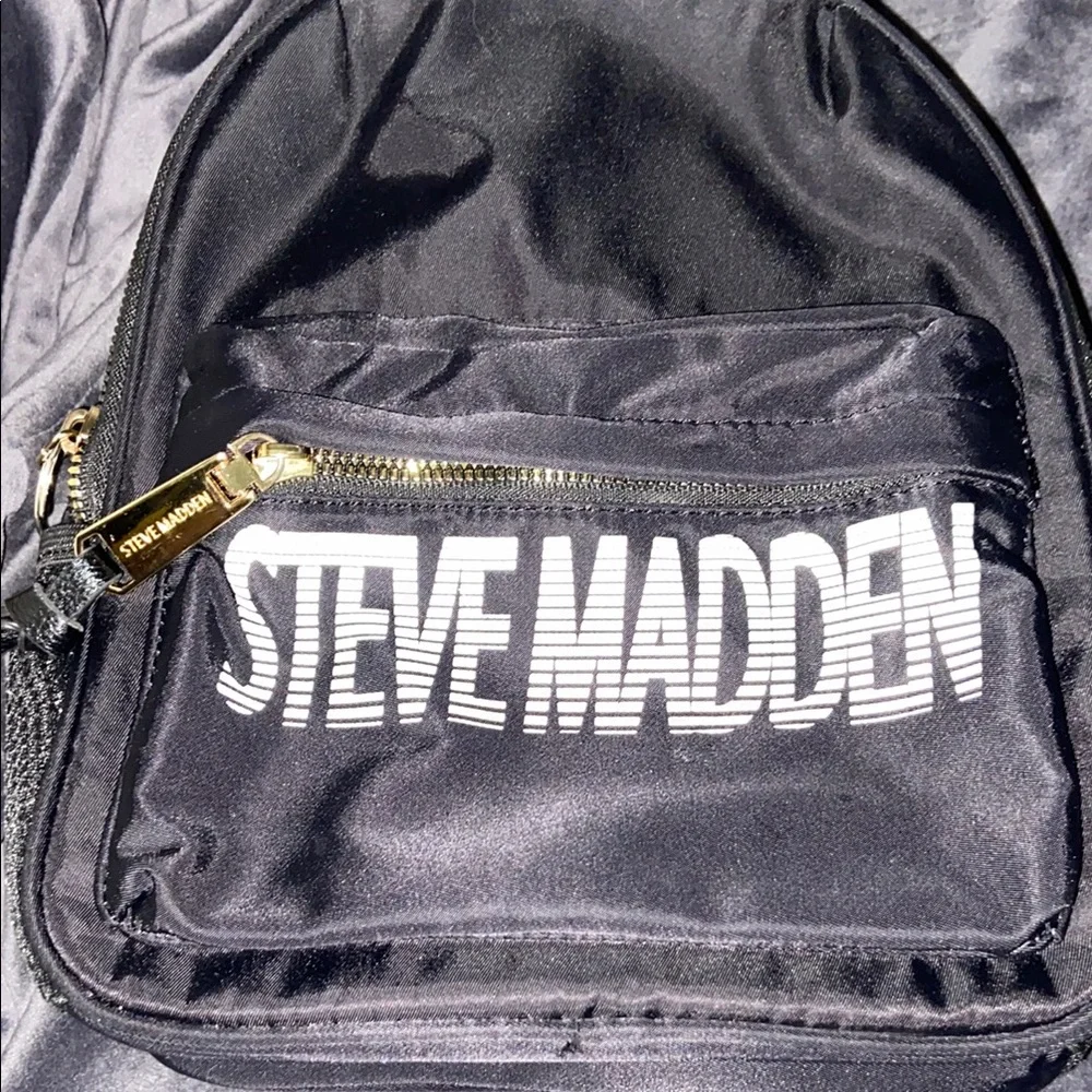 Steve Madden Mini Black Backpack Purse